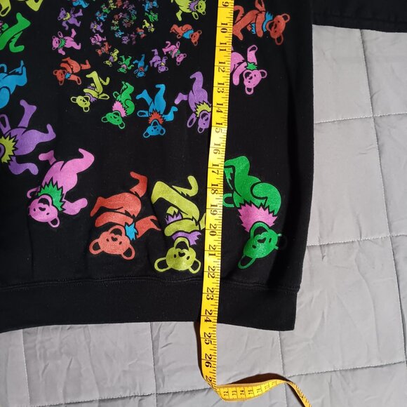 The Grateful Dead Spiral Dancing Bears Black Crewneck Sweatshirt Gildan Small - Picture 6 of 7